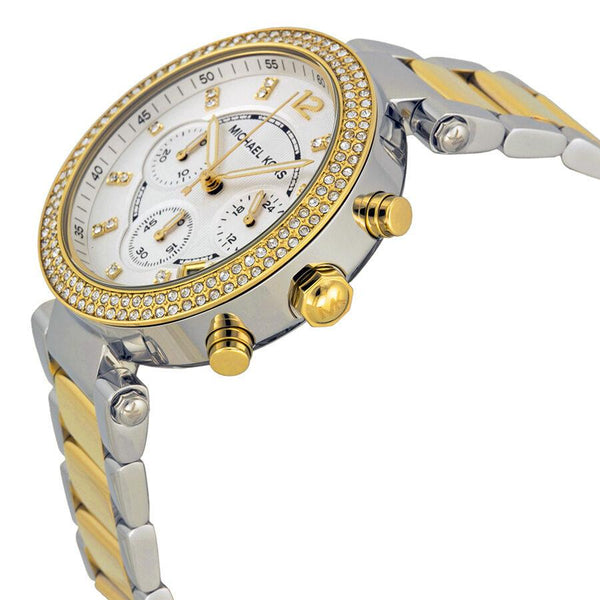 Michael Kors Parker Glitz Silver Dial Two-tone Ladies Watch #MK5626 - Watches of Australia #2