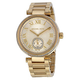 Michael Kors Skylar Champagne Dial Gold-tone Ladies Watch MK5867 - Watches of Australia