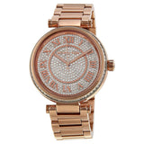 Michael Kors Skylar Crystal Pave Dial Rose gold-tone Ladies Watch MK5868 - Watches of Australia