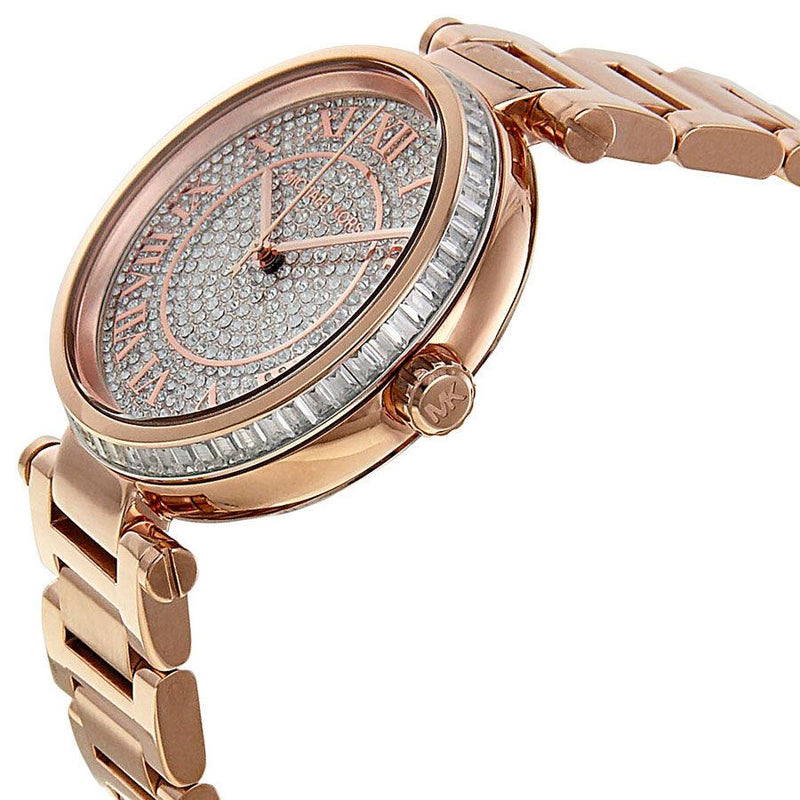 Michael Kors Skylar Crystal Pave Dial Rose gold-tone Ladies Watch MK5868 - Watches of Australia #2