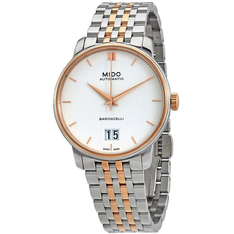 Mido Baroncelli Automatic White Dial Men's Watch #M0274262201800 - Watches of Australia